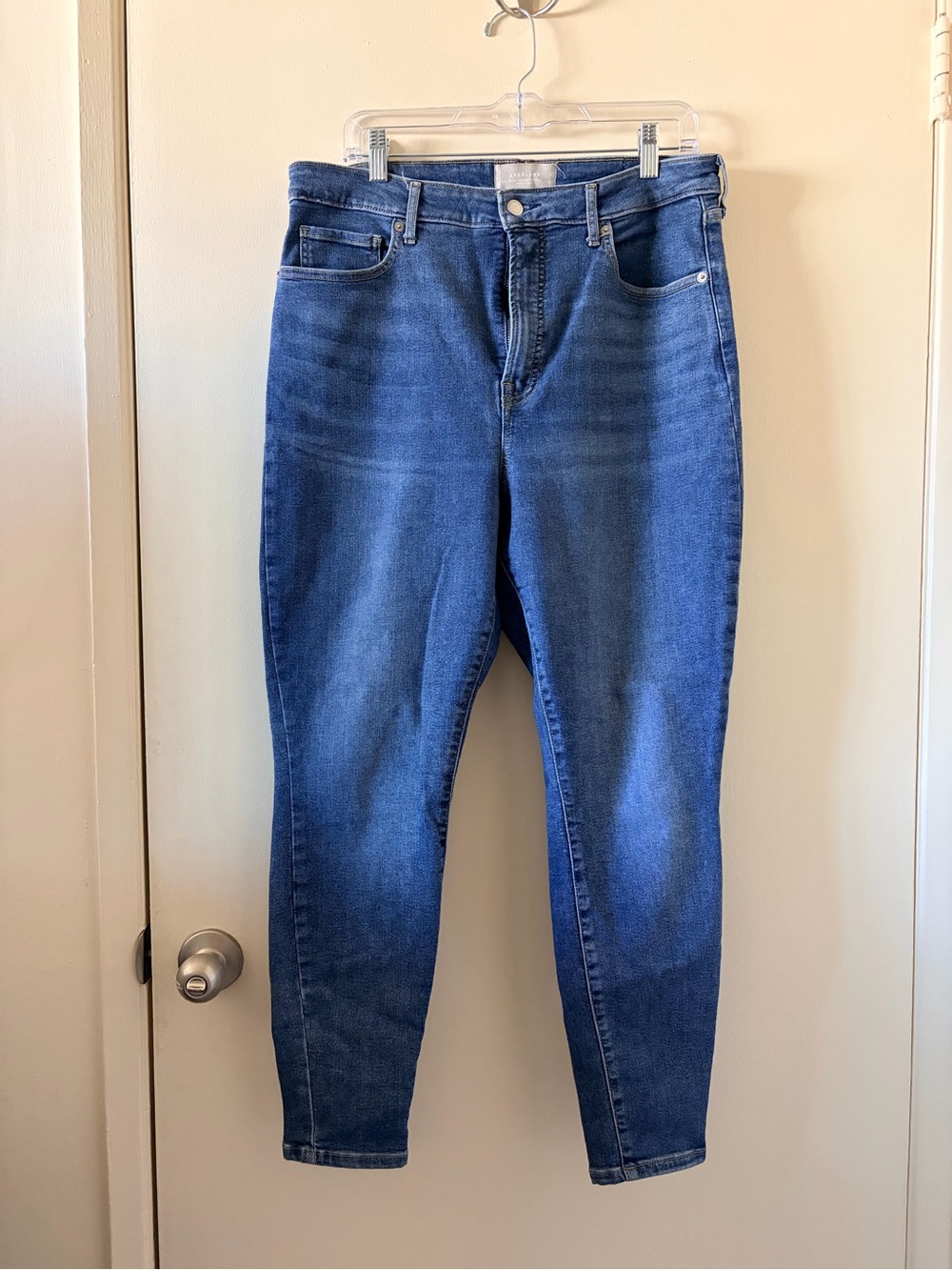 Everlane Skinny Jeans in Dark Blue Wash